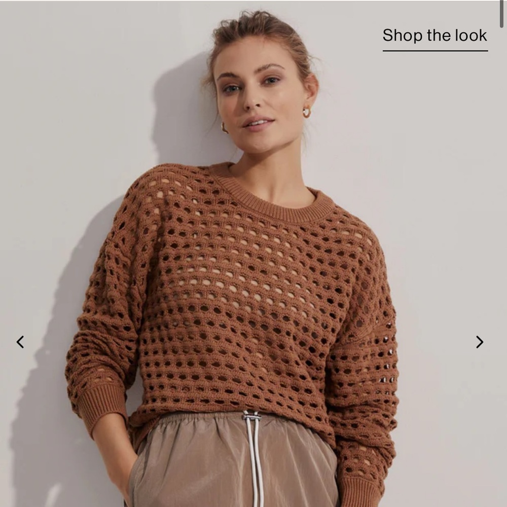 Varley Harshaw Sweater Sold Out Small Bronze EUC